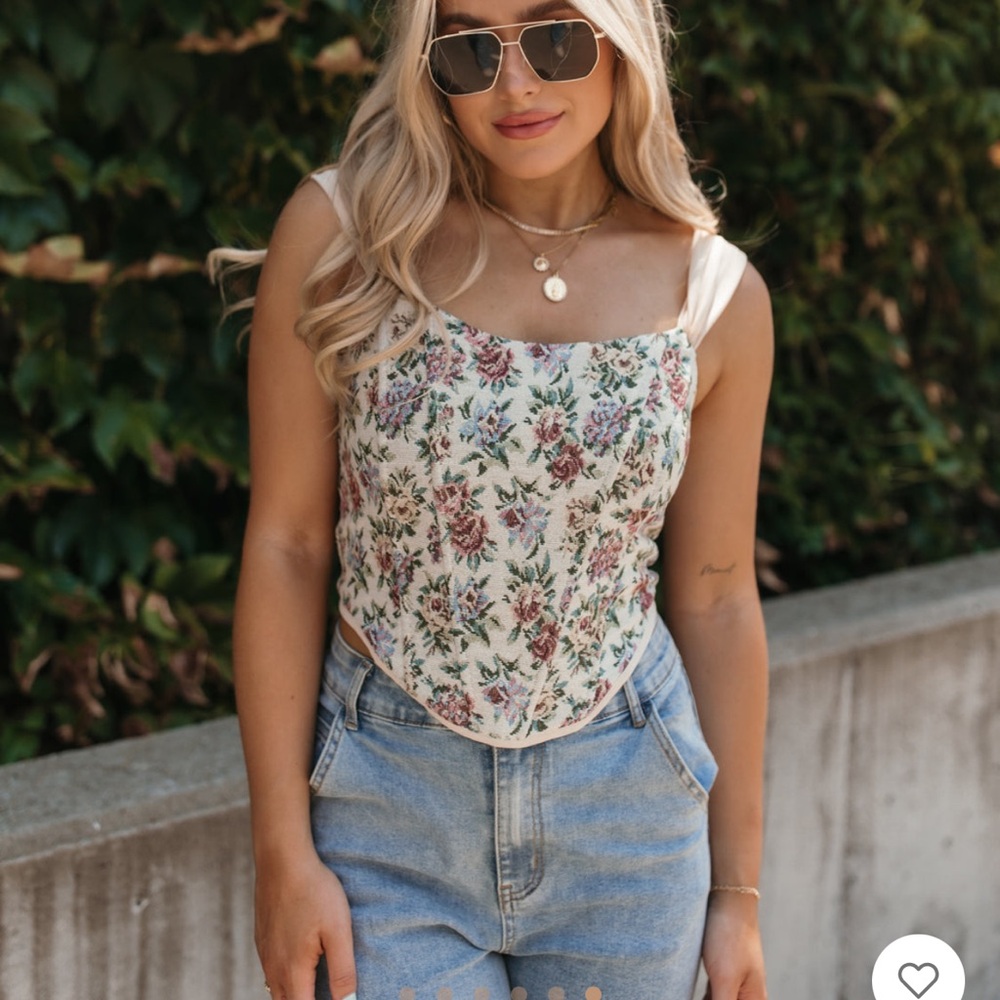 The Post Floral Corset Top